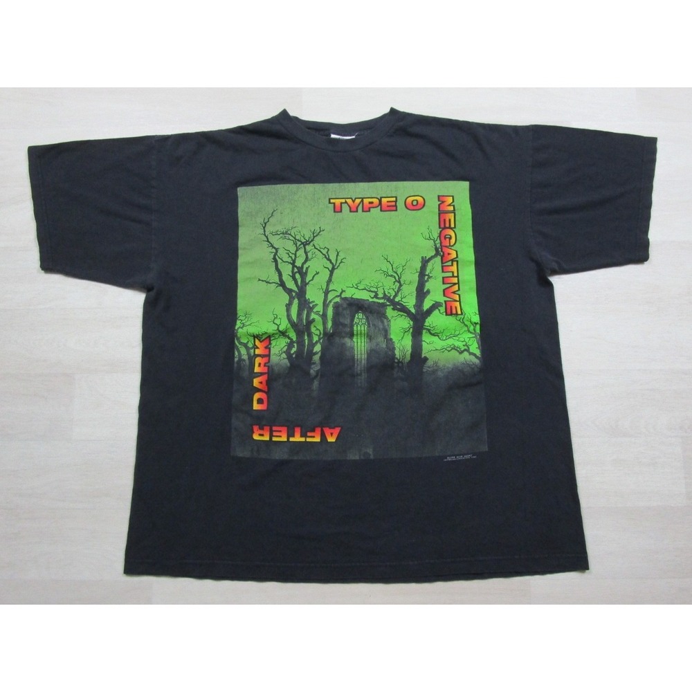 Vintage 90s Type O Negative After Dark Shirt (XL) Blue Grape Doom Metal 1998